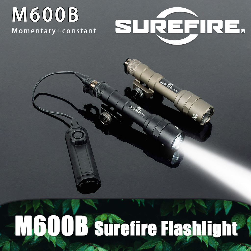 Tactical Surefire M600 M600U/M600B Airsoft Powerful Flashlight 5 Styles Switch Fit 20mm Rail Rifle W