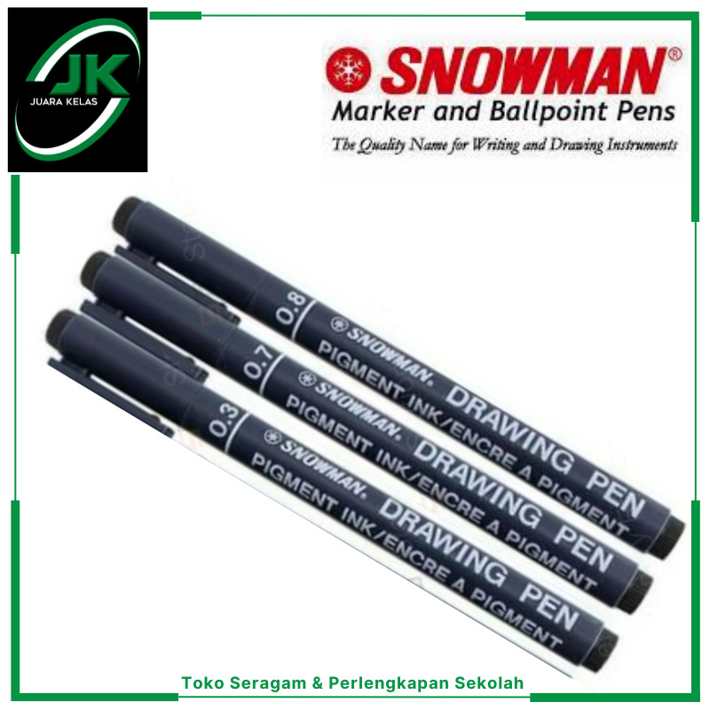 

[JK] Calligraphy Pen Snowman 0.3 0.7 0.8 1.0 2.0 3.0 Drawing Pen Snowman 1Pcs