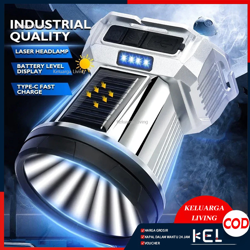 Super Terang Outdoor Anti Air Waterproof Zoom 300 WATT & LED Headlamp 1000 Jam Senter Kepala LED 300