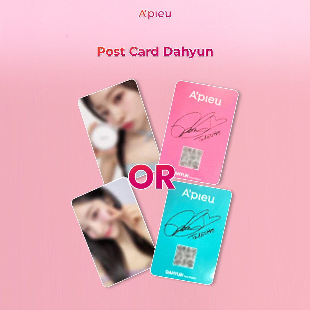 

A'PIEU (FREE GIFT ) Dahyun Postcard A'pieu Brand Ambassador