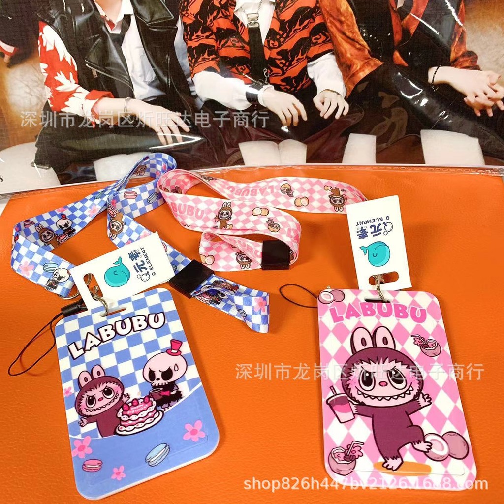 

THE VIRAL STORE Lanyard Card / Tempat Kartu Labubu Labulabu Lubabu Premium Card Holder Penyimpan Kartu Flazz E Money Name Tag Photo Card Case Lucu Unik Imut Termurah Grosir Cod