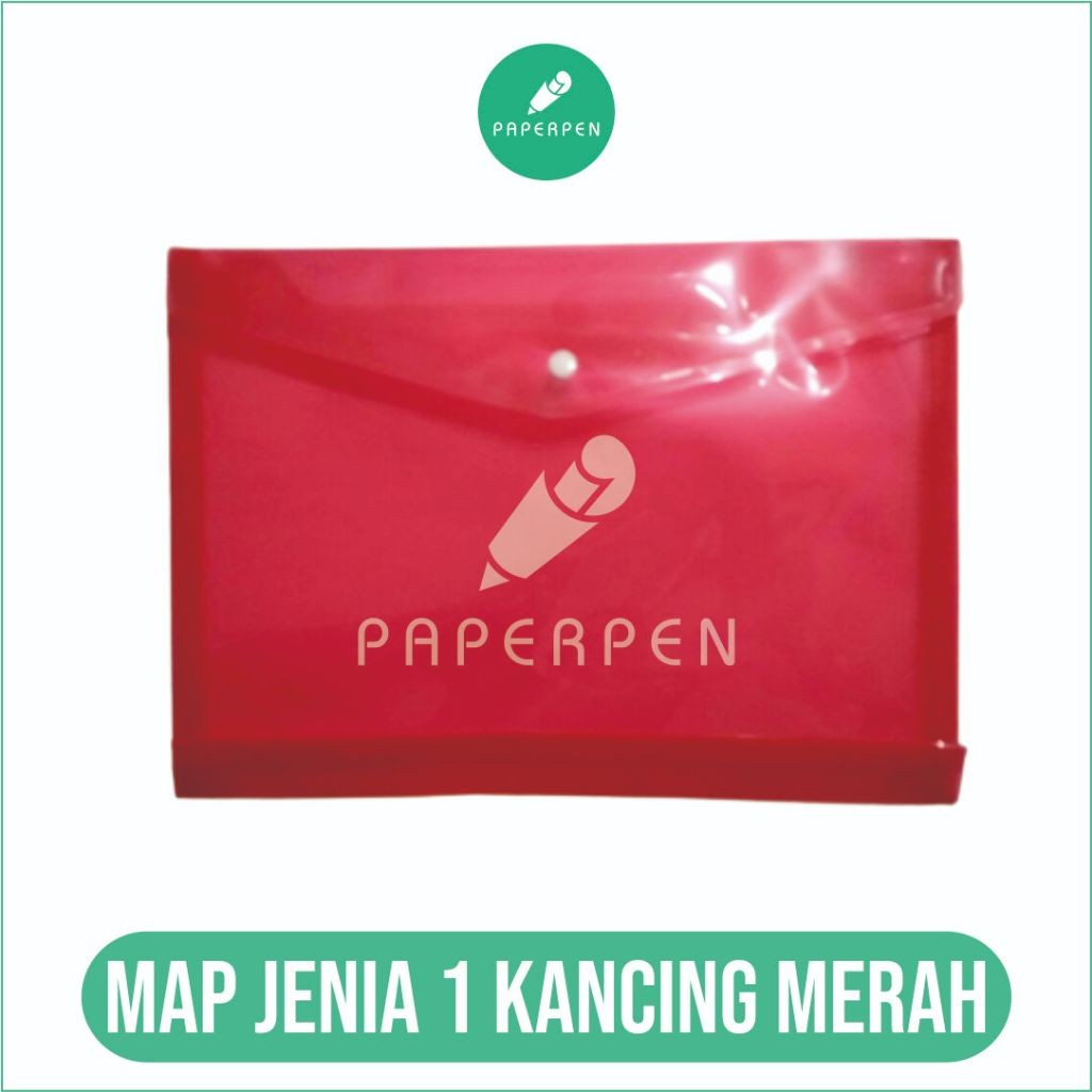 

[SG] (Lsn) 12 Pcs Map Jenia 1 Kancing Merah