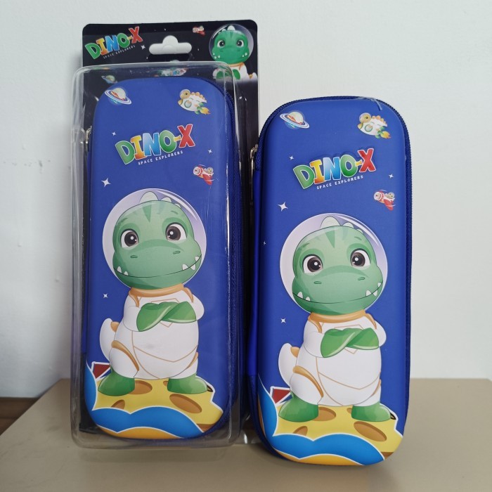 

[New]Promo (PREMIUM) Kotak TEMPAT Pensil Box pouch penyimpanan pulpen Bahan EVA - Karakter anak perempuan dan laki-laki - Kuromi sanrio astronot unicorn mermaid princess stationery gift - 8750 DINO IJO