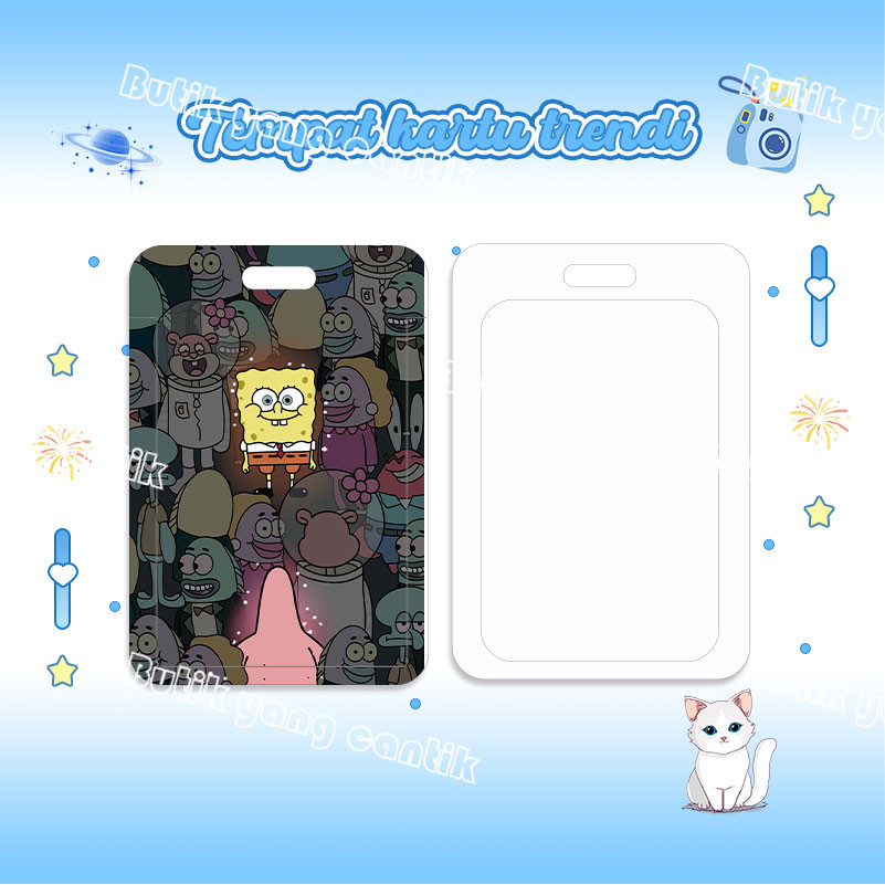 

ID Card Holder,Tempat Kartu Kartun Spongebob, Cocok untuk Kantor/Sekolah, Kartu Pelajar/Kartu Transportasi, Kartu Akses, KTP, Flazz, Kartu Kredit Elektronik dan Uang Elektronik.