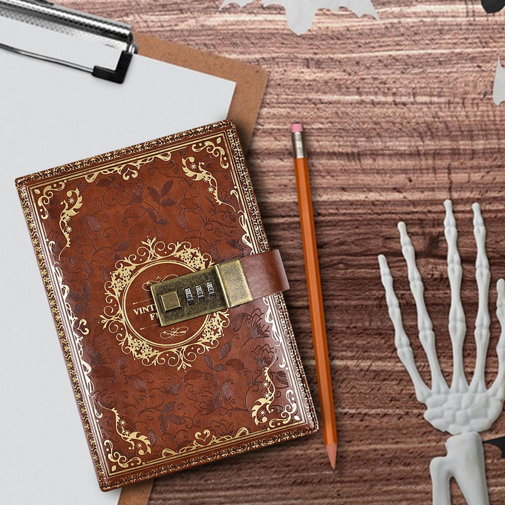 

Retro Diary With Lock Hardcover Leather Journal Notebooks Journals For Writing Notebook For Work Journal School Supplies