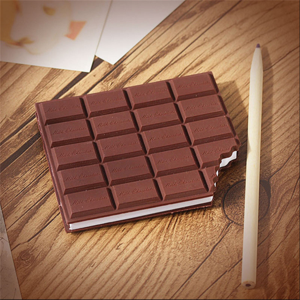 

1pc Creative Chocolate Cookies Shape Notebook Students Cartoon Cute Tear-Proof Hand Written Memo Pads Cover Notepad