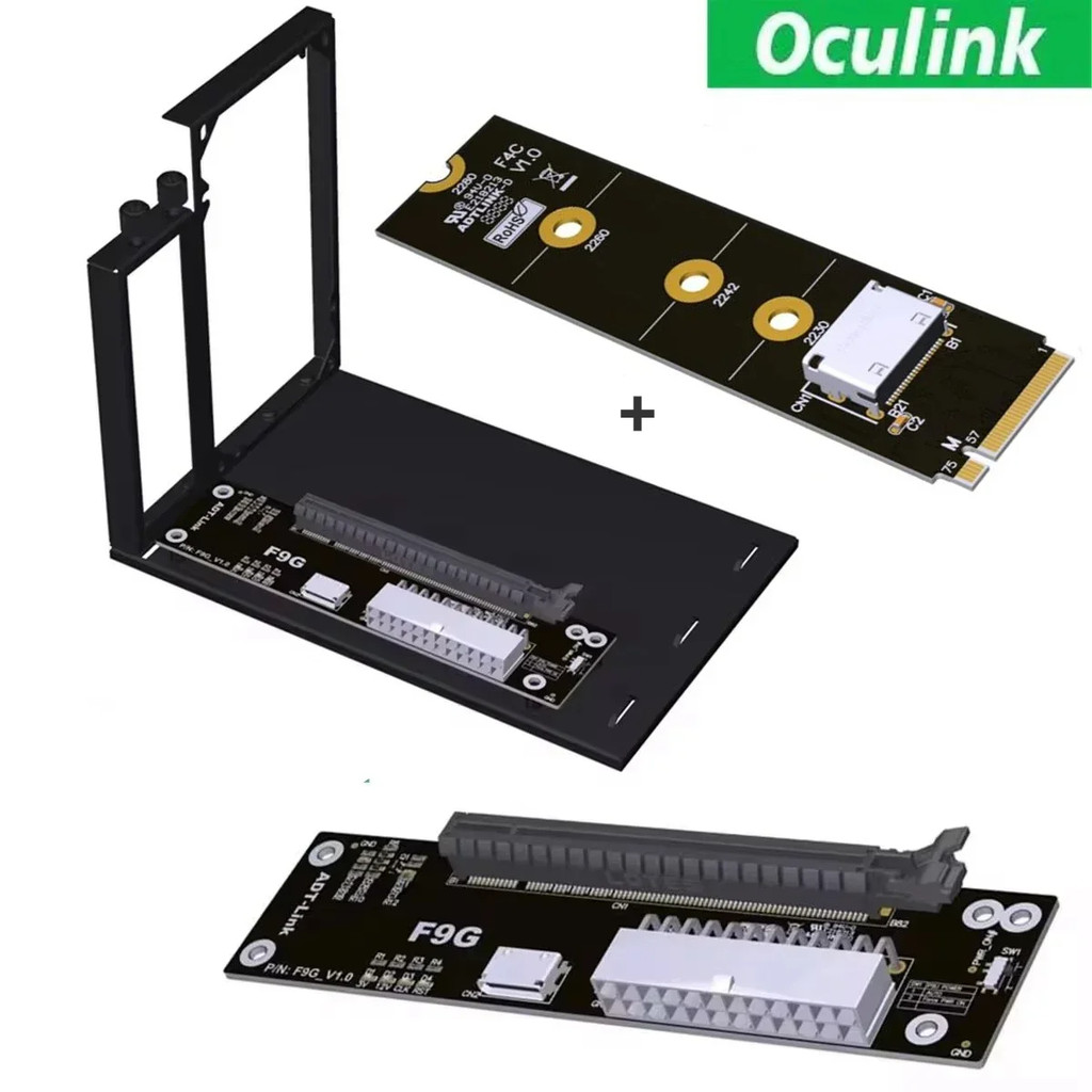 ADT PCIe 4.0 F9G 64Gbps OcuLink Laptop External Graphics Card GPU Dock Notebook GEN 4 SFF-8611 OcuLi