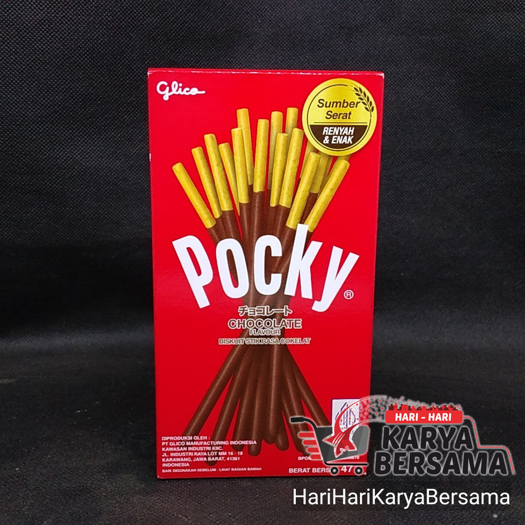 

MAKANAN RINGAN BISKUIT GLICO POCKY CHOCOLATE FLAVOUR 47GR