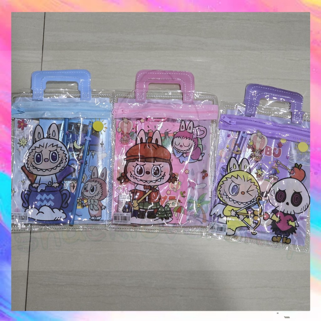 

Alat Tulis Set 6 in 1 Karakter Labubu Sanrio Murah Lucu Pouch Set Stationery Hadiah Anak - SL0351