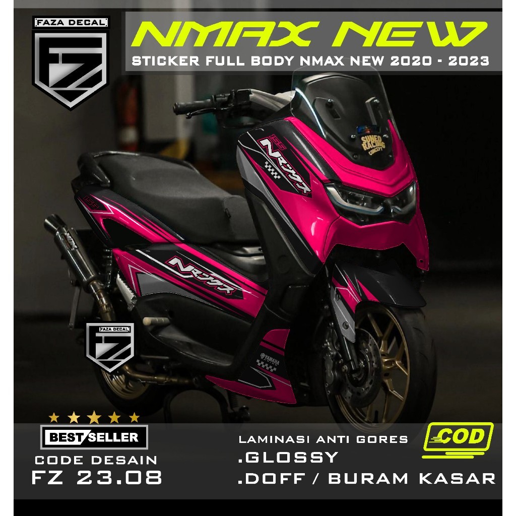 DECAL NMAX NEW FULLBODY 2023 - STICKER NMAX NEW FULL BODY 2020 2021 2022 2023 TERBARU TERLARIS DESAI