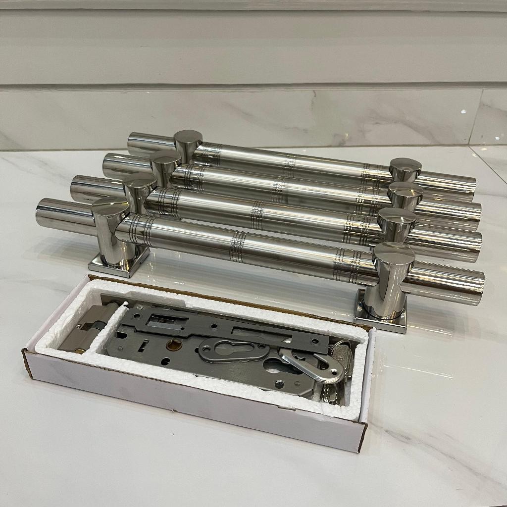 paket 4pcs handle tarikan pintu pegangan terbaru minimalis 45cm 60cm suling list spb