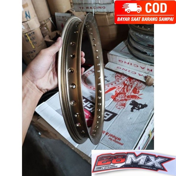 28MX PROMO VELG PELAK TK JAPAN ASLI ORIGINAL BARU UKURAN 160 RING 17 TIPE U ULTRA WARNA BRONZE BARAN