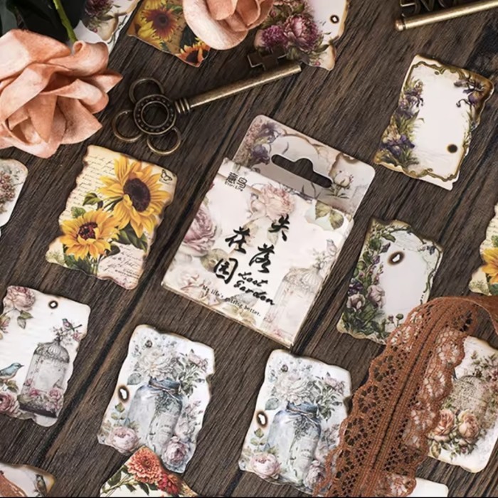 

Sticker Deco Sticker Journal Scrapbook Stiker Diary Lost Garden