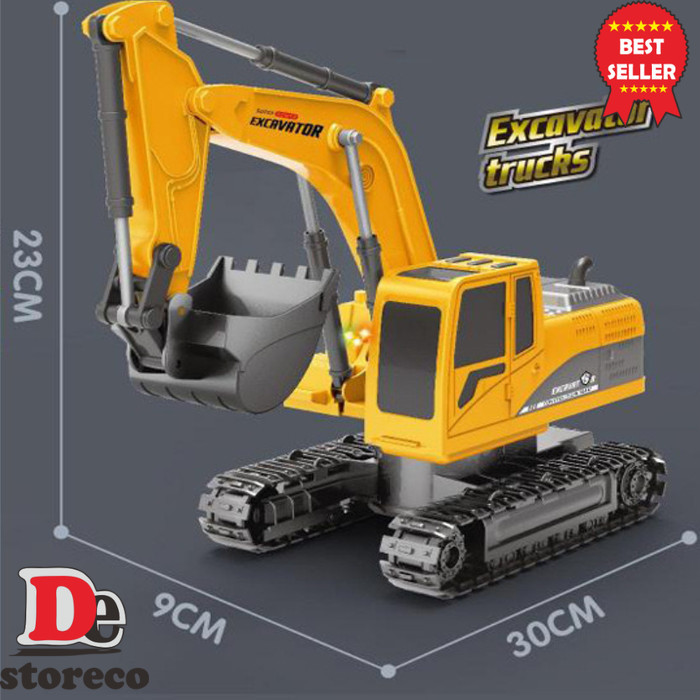 (PDT) Mainan Anak RC 40MHZ EXCAVATOR DIE CAST METAL JM22480 Mainan Remote Control Mobil Excavator An