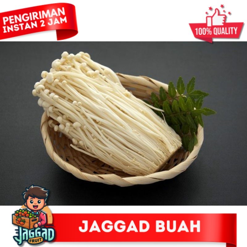 

Jamur Enoki / Jamur Enak / Jamur Per Pack JAGGAD FRUIT