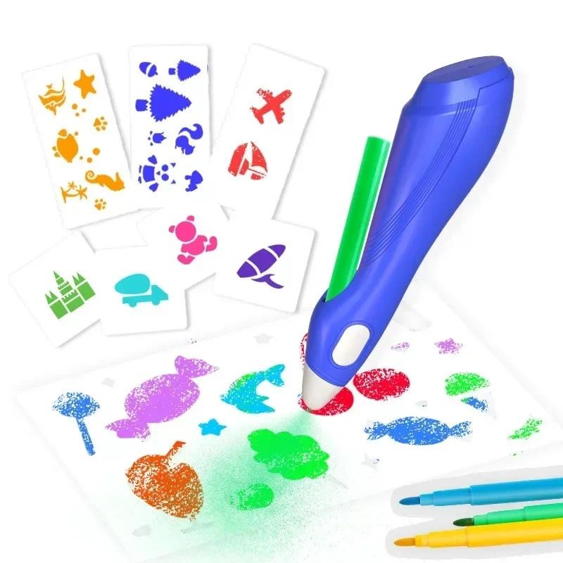 

Electric airbrush children's painting graffiti spray watercolor pen is environmentally friendly and can rinse toys