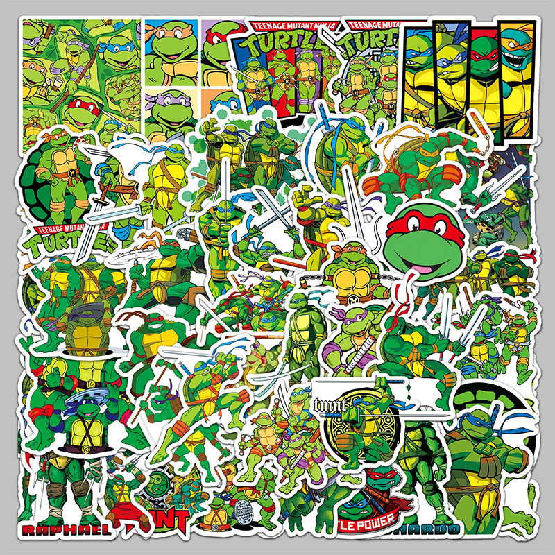 

52PCS Teenage Mutant Ninja Turtles Stickers Phone Trunk Refrigerator Waterproof Anime Stickers Anime Figure Image Toys Sticker