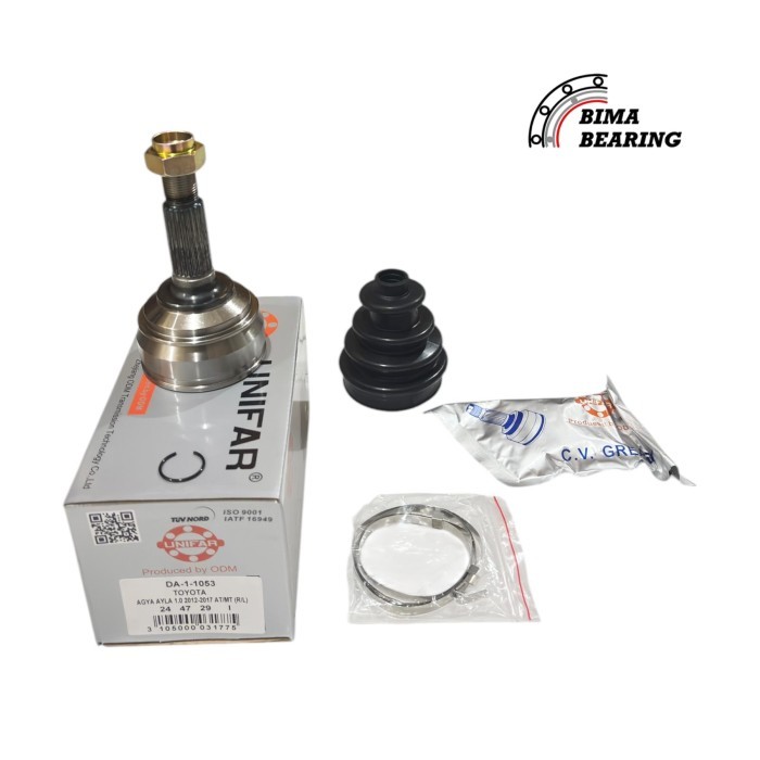 Cv Joint Luar Agya Ayla 1.0 1.2 Manual Matic 1000 1200 Cc Unifar As Roda Kokel Kohel Luar Ori