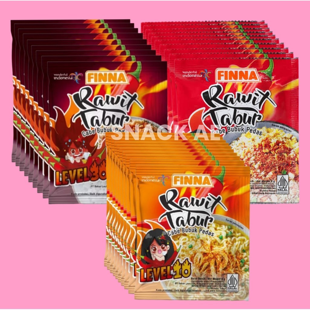 

Finna Rawit Tabur Renceng isi 12 sachet X 6 gram