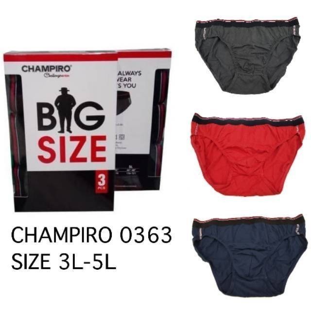 Big Size Champiro 0363 Celana Dalam Pria Ukuran 3L-5L Dalaman Pria