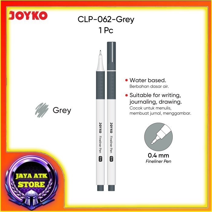 

Joyko Fineliner Pen Pulpen Pena Warna CLP-062 0.4mm - ECER