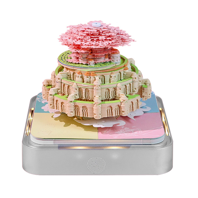 

Omoshiroi Block 3D Memo Pad Custom Calendar 2025Sky Castle Loose Leaf Sticky Notes Paper Carving Art Notepad GiftItems For Girls
