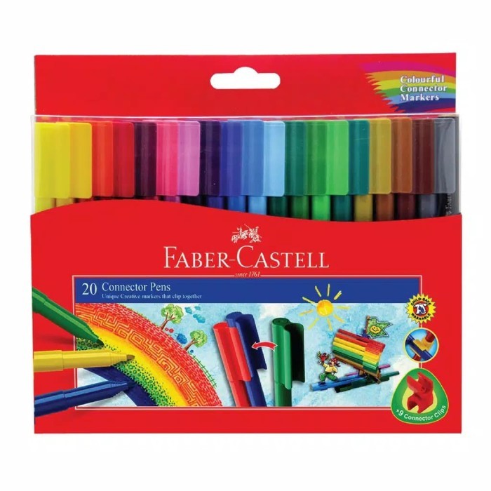 

[New Arrival] Connector Pen 20 warna Faber Castell (Garansi Harga Termurah)
