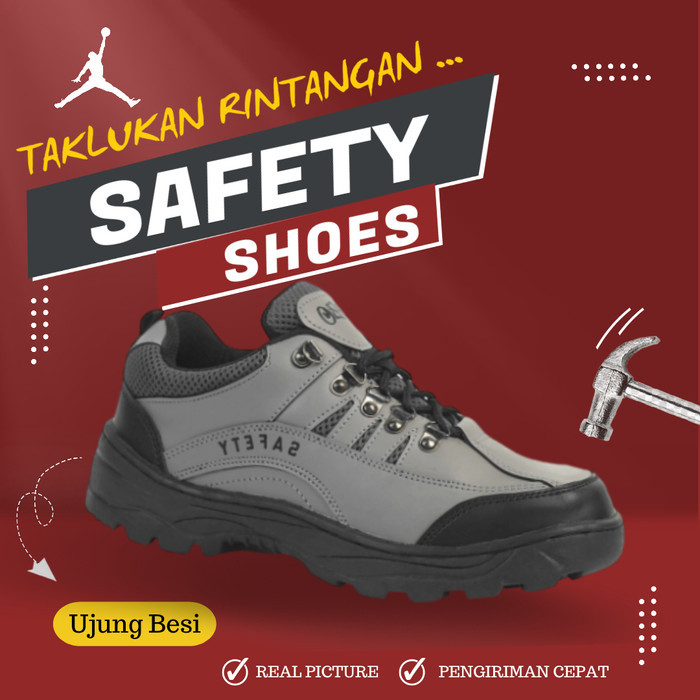 Sepatu Boots Sefty But Septi Kerja Outdoor Boot Septy Proyek Lapangan Safety Bot Shoes Pria M061 Pen