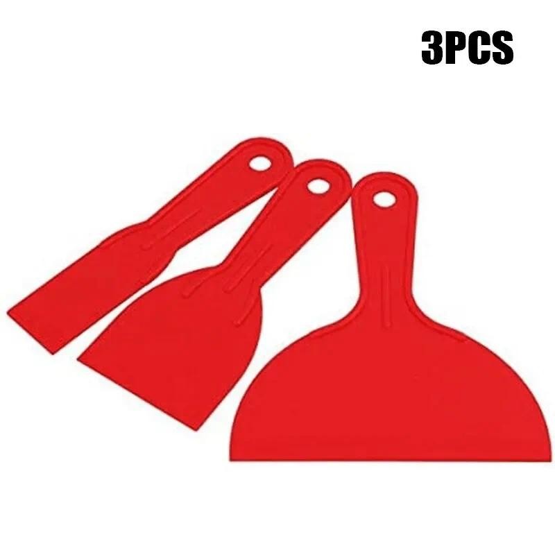 

Cross-border 3-piece Set 1.5-inch 3-inch 6-inch Plastic Oil Grey Scraper Knife Painting Tool Set For Home Decorating
