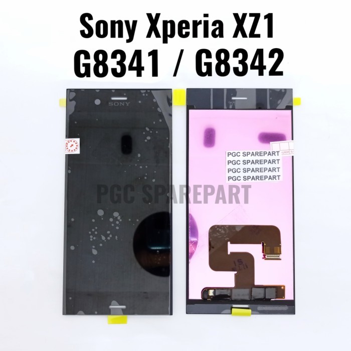 Original OEM LCD Touchscreen Fullset Sony Xperia XZ1 - G8341 - G8342 - Hitam
