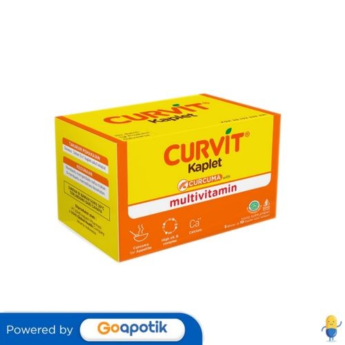 Curvit Box Isi 50 Kaplet Salut Selaput