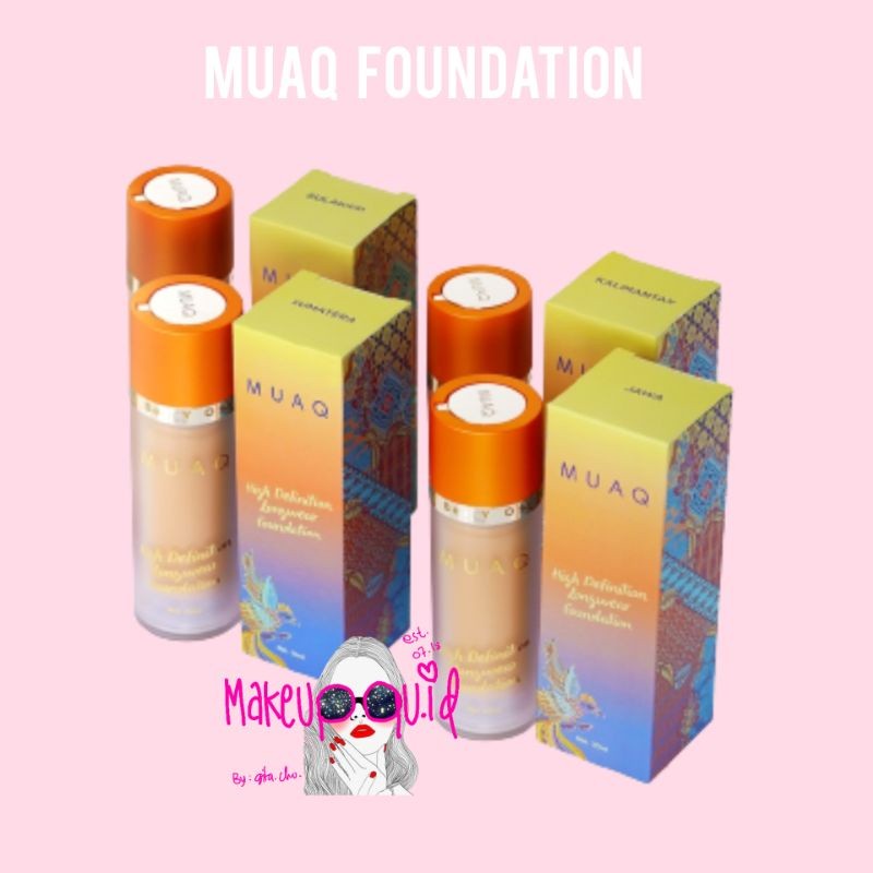 MUAQ High Definition Longwear Foundation / Muaq Foundation / Foundation Muaq // Viral_MUA.id