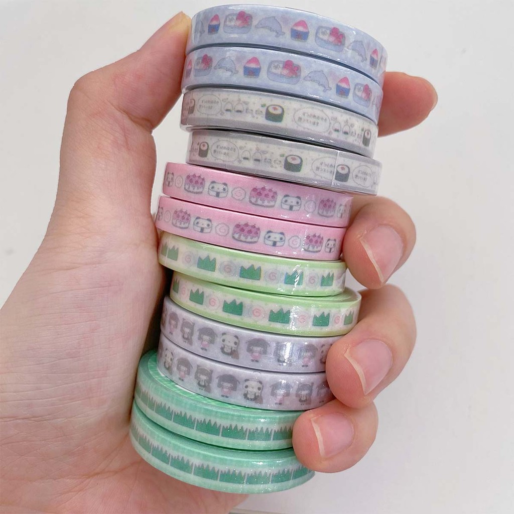 

Korean Masking Tape scrapbooking Kawaii Decal Washi Tape adhesive tape Stationery Decoration For Arts Diy Crafts Album Journal