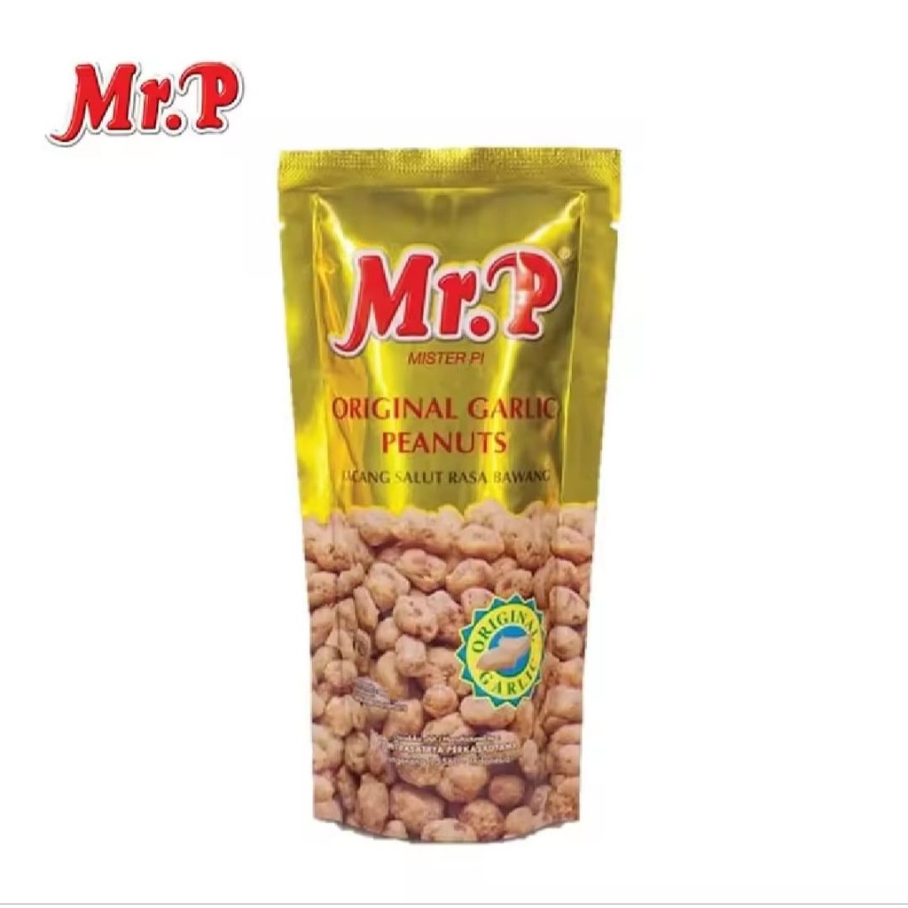 

Mr. P Original Garlic Peanut | Kacang Salut Rasa Bawang Putih 80 Gr