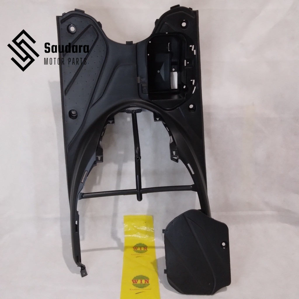Pijakan Kaki + Tutup Aki Beat Pop 110 2015 2016 2017 2018 | footrest atas WIN | bordes injakan motor