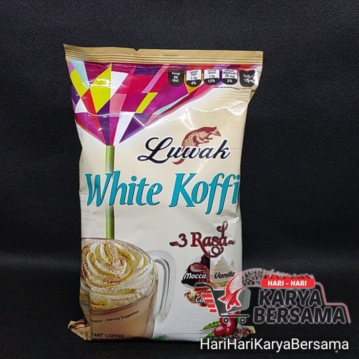 

LUWAK WHITE COFFIE 3 RASA KOPI BUBUK 3-IN-1 ISI 10 X 20GR