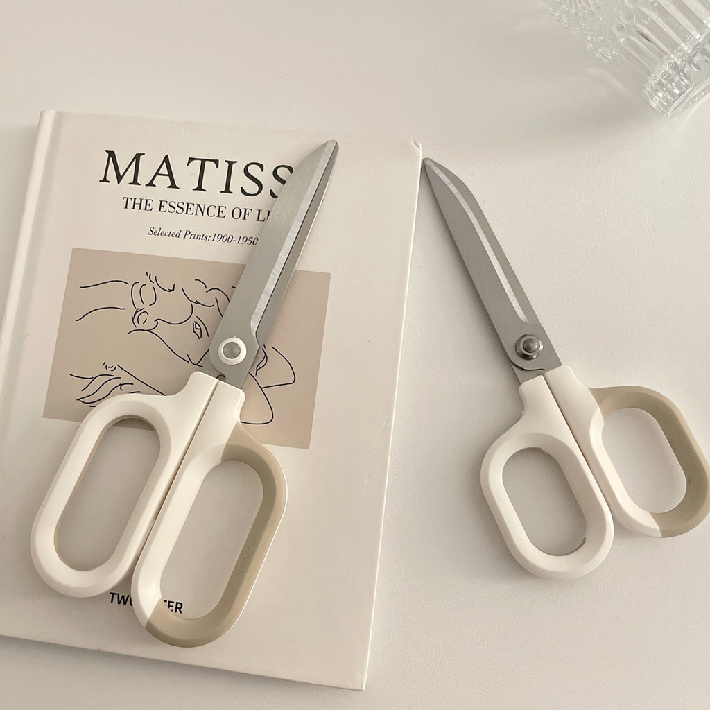 

MINKYS Stainless Steel Kawaii Scissors Household Multifunctional Hand Scissors Express Box Paper Scissors Stationery