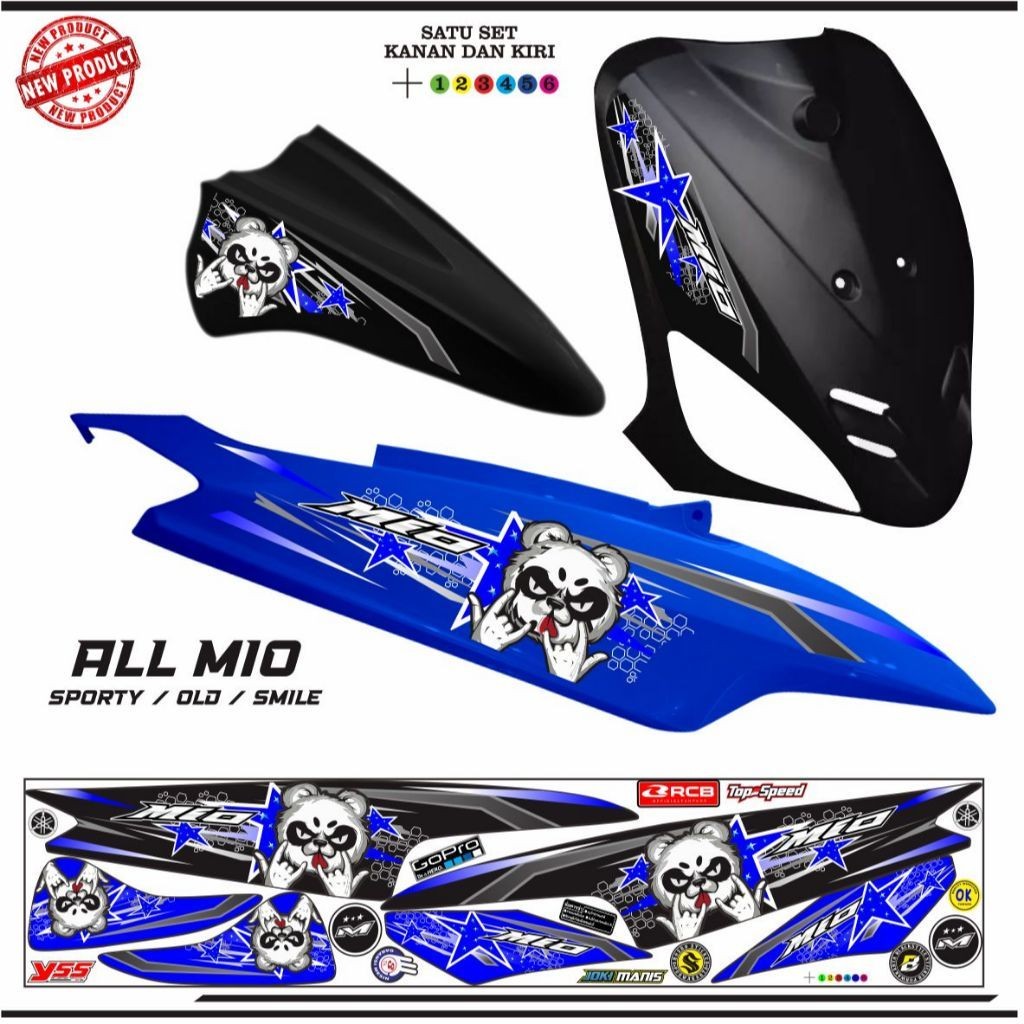 STIKER MIO SMILE / MIO SPORTY STRIPING KEREN STIKER TERLARIS