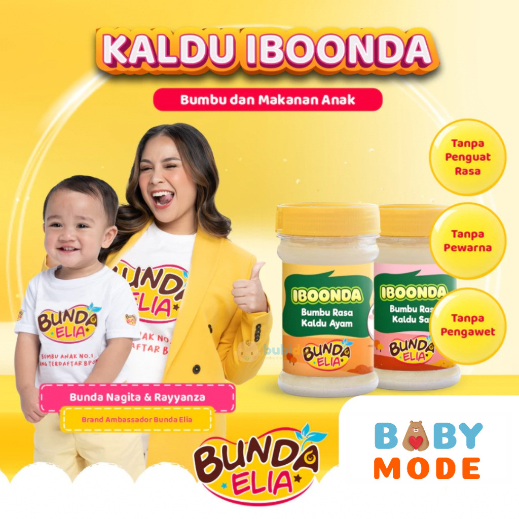 

BUMBU BUNDA BY ELIA Iboonda Kaldu Mpasi | Bubuk Penyedap Mpasi Bayi Non MSG Halal Lengkap ~BM