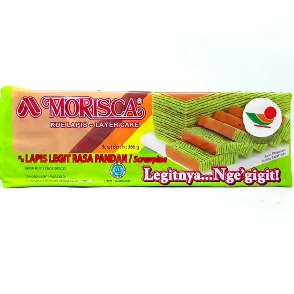

New Item MORISCA LAPIS PANDAN 365G