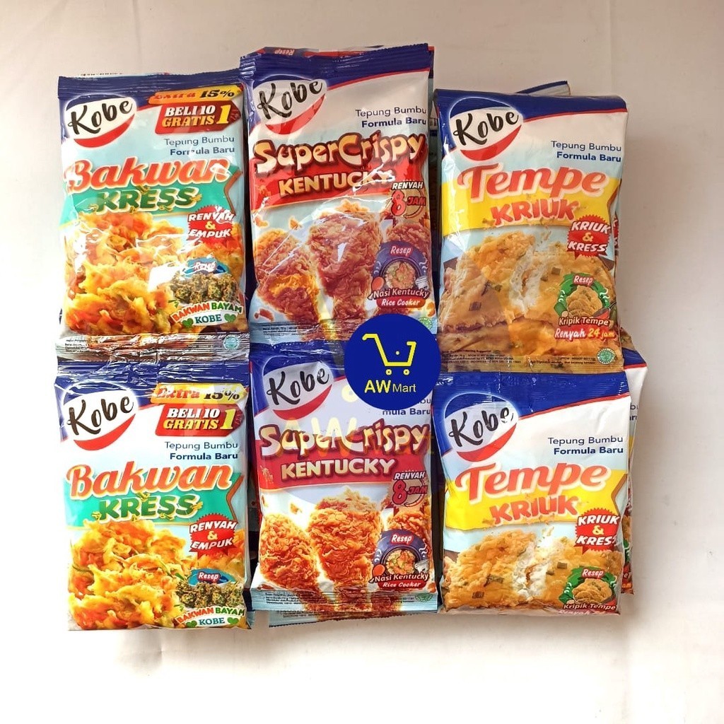 

TEPUNG SERBAGUNA KOBE RENCENG 70GRAM X 10 SACHET - ALL VARIAN