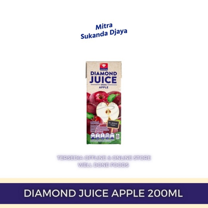 

NEW ITEM MINUMAN DIAMOND JUICE APPLE 200ML