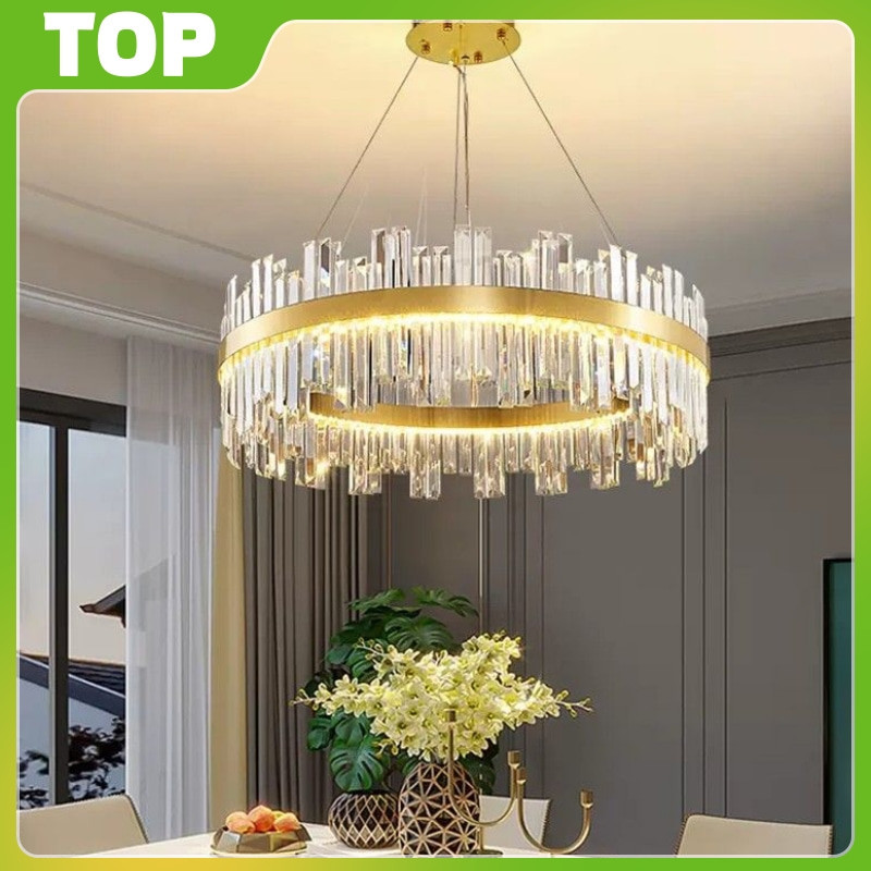 TOP_Lighting Lampu Terowongan Triwarna Nordic untuk Ruang Tamu Lampu Pendant Plafon Lampu Gantung Pe