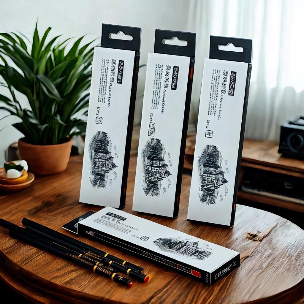 

Professional Charcoal Pencils Drawing Set -12 Pieces Extra Soft,Soft, Medium and Hard Charcoal Pencils for Drawing,Sketching