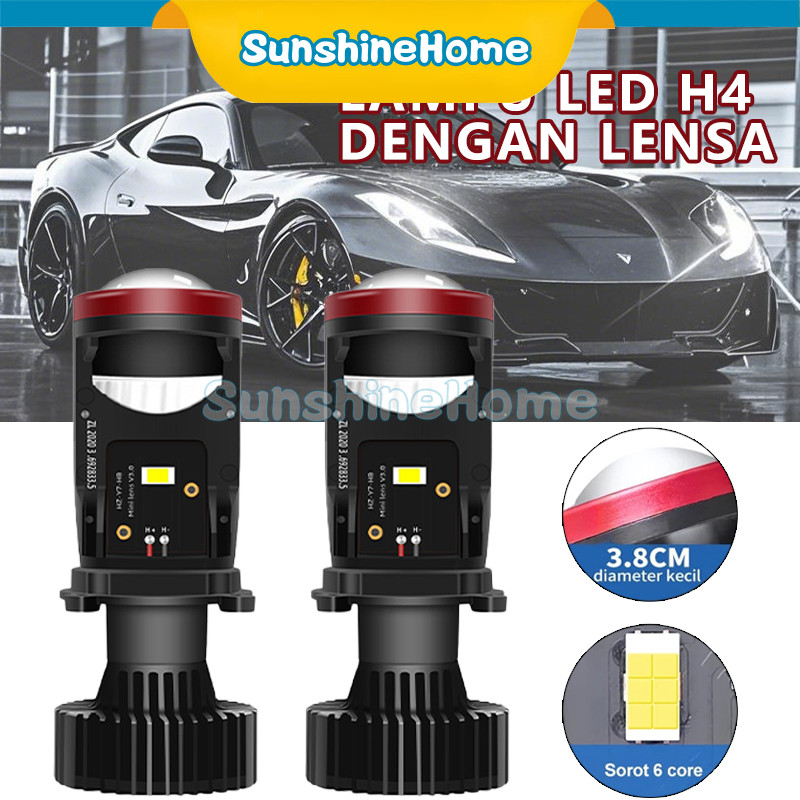 Mini Projie y7d H4 65 Watt Led Mobil Dan Motor H4 Mini pjector projie y7d Super Bright