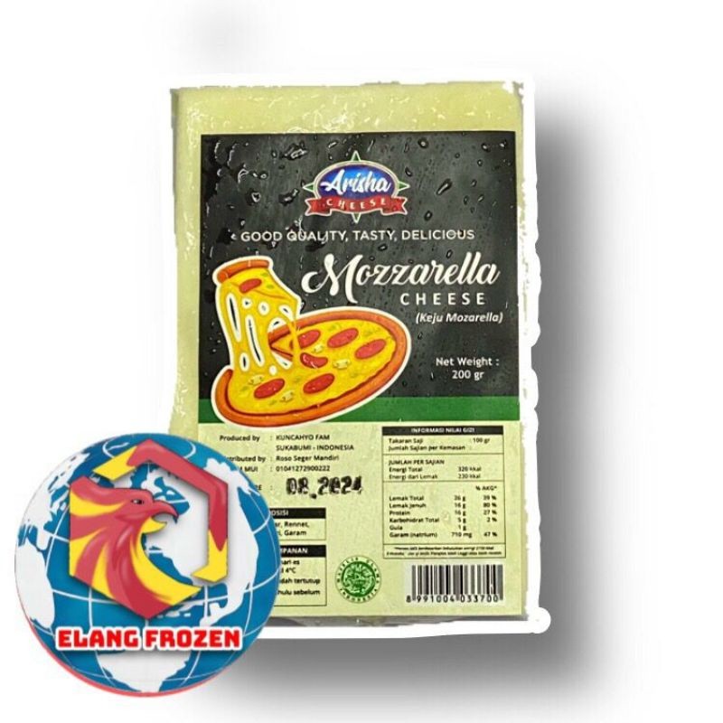 

RB22 Keju Mozzarella Mozzarella Cheese Arisha 200gr