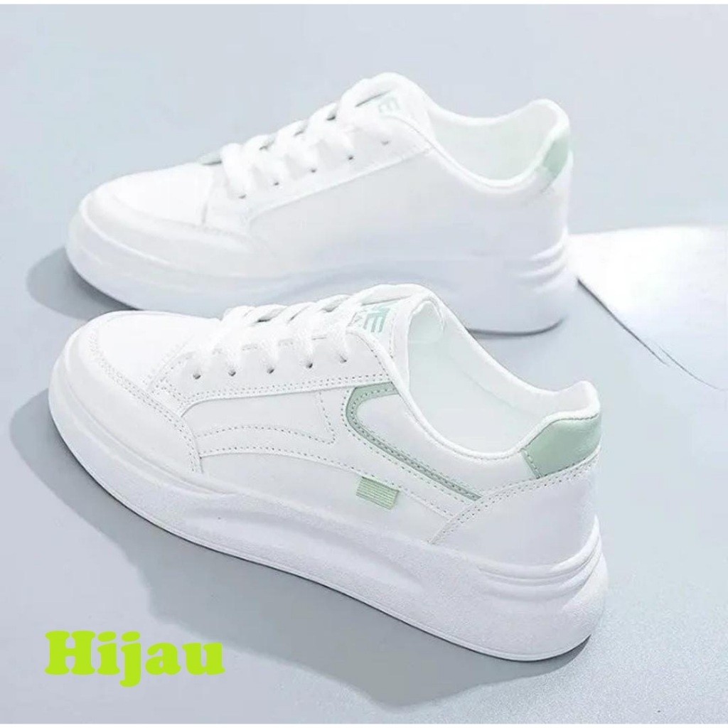 Sepatu Wanita Sneakers Kekinian Sepatu Tali Wanita Sneakers Casual Sepatu Wanita Model Terbaru