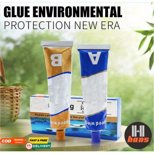 Lem Ajaib Epoxy Magic Glue Super Kuat A B Lem Resin Besi Radiator Tangki Bensin Penambal Bocor Panci