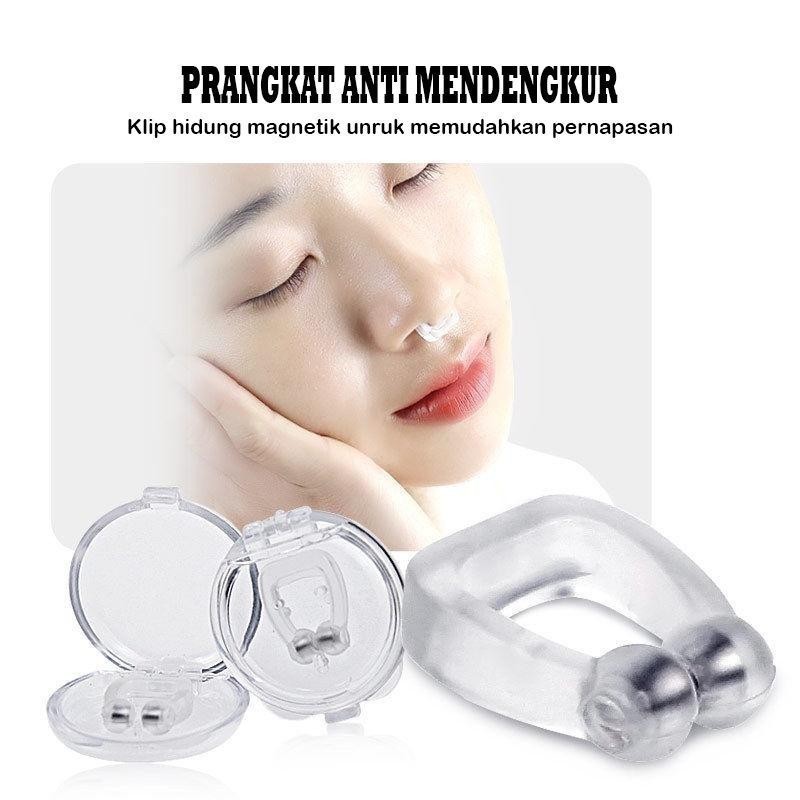 Alat Anti Mendengkur Ngorok Berisik Saat Tidur Noseclip Magnet Klip Hidung Penghilang Dengkur Anti N