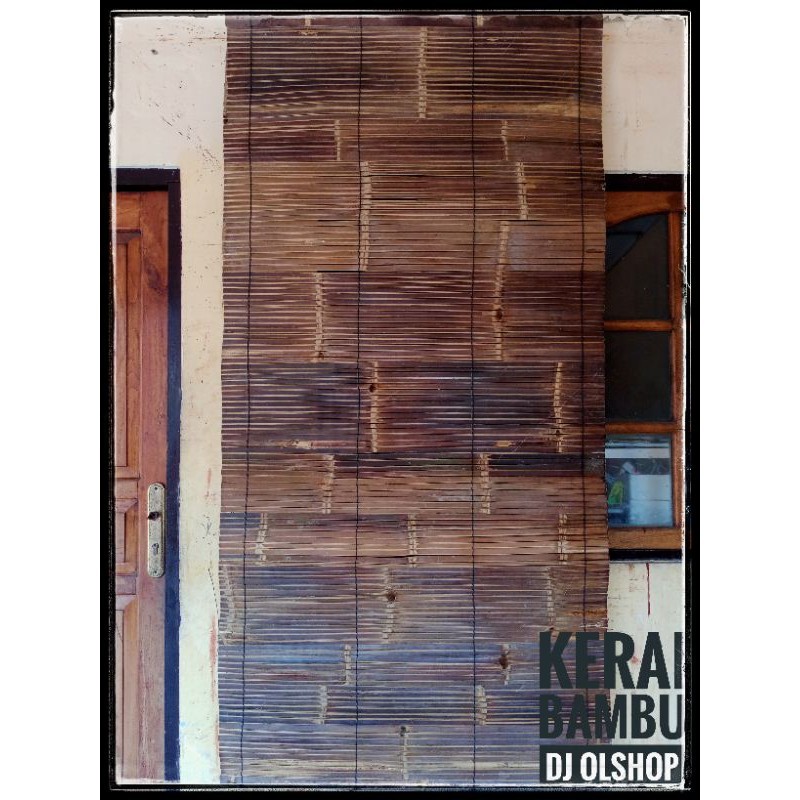 TOFASHOP.ID kerai bambu ukuran 2 x 2 meter warna hitam asli